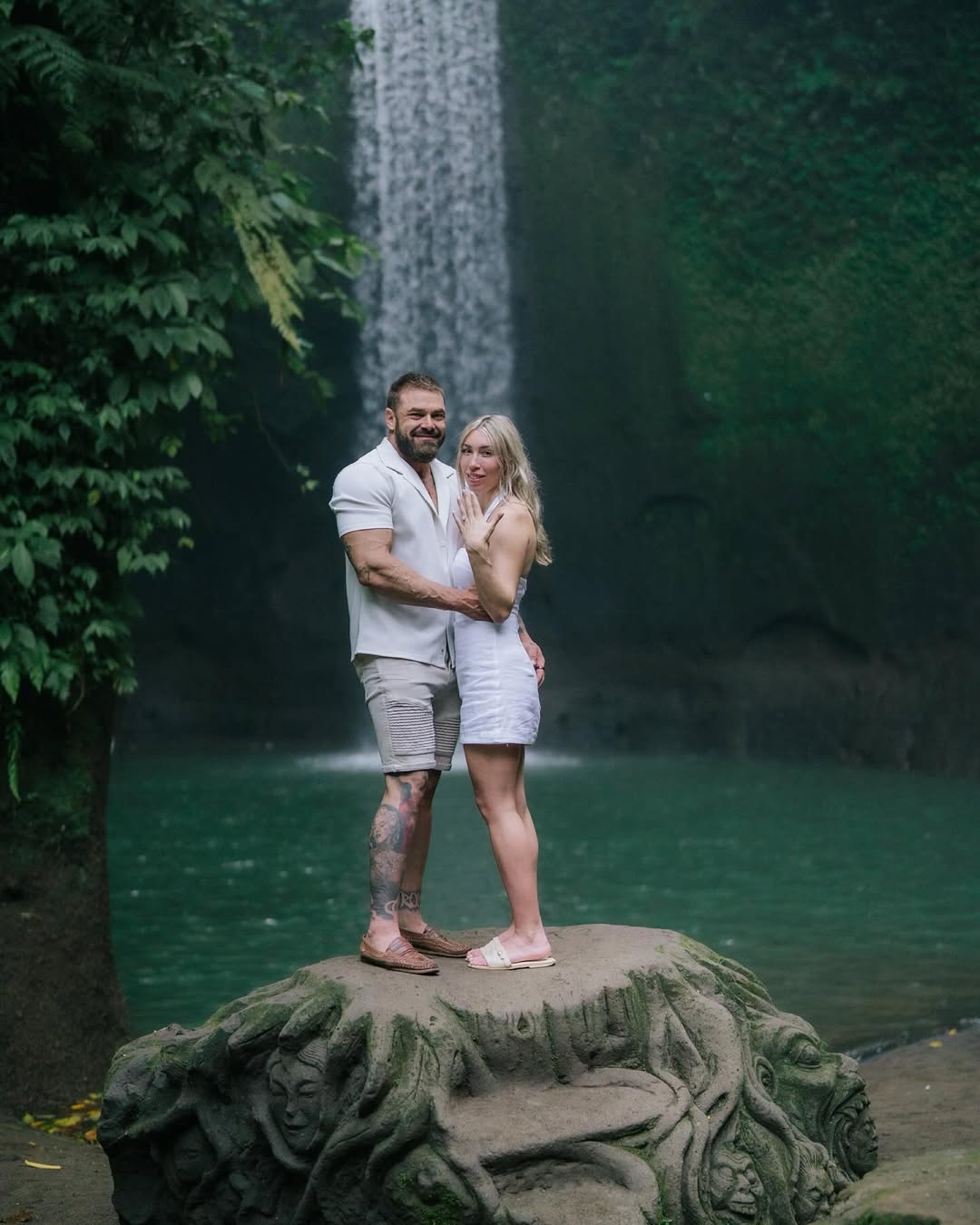 An Unforgettable Promise Beneath Nature’s Waterfal — moment 9