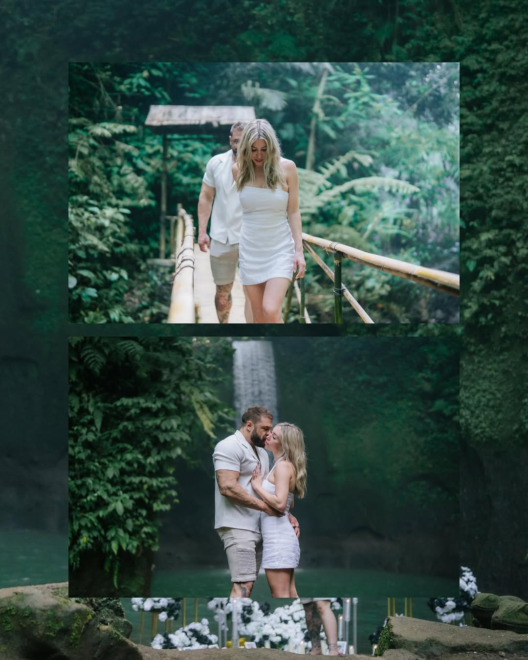 An Unforgettable Promise Beneath Nature’s Waterfal — moment 2